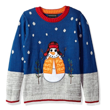 PK1857HX Schneemann mit Hut Weihnachtsstrickjacke